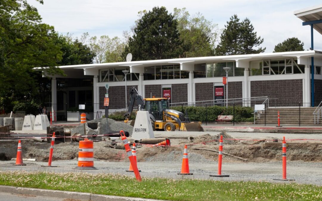 UVic’s bus exchange undergoing $4.5 million construction this summer