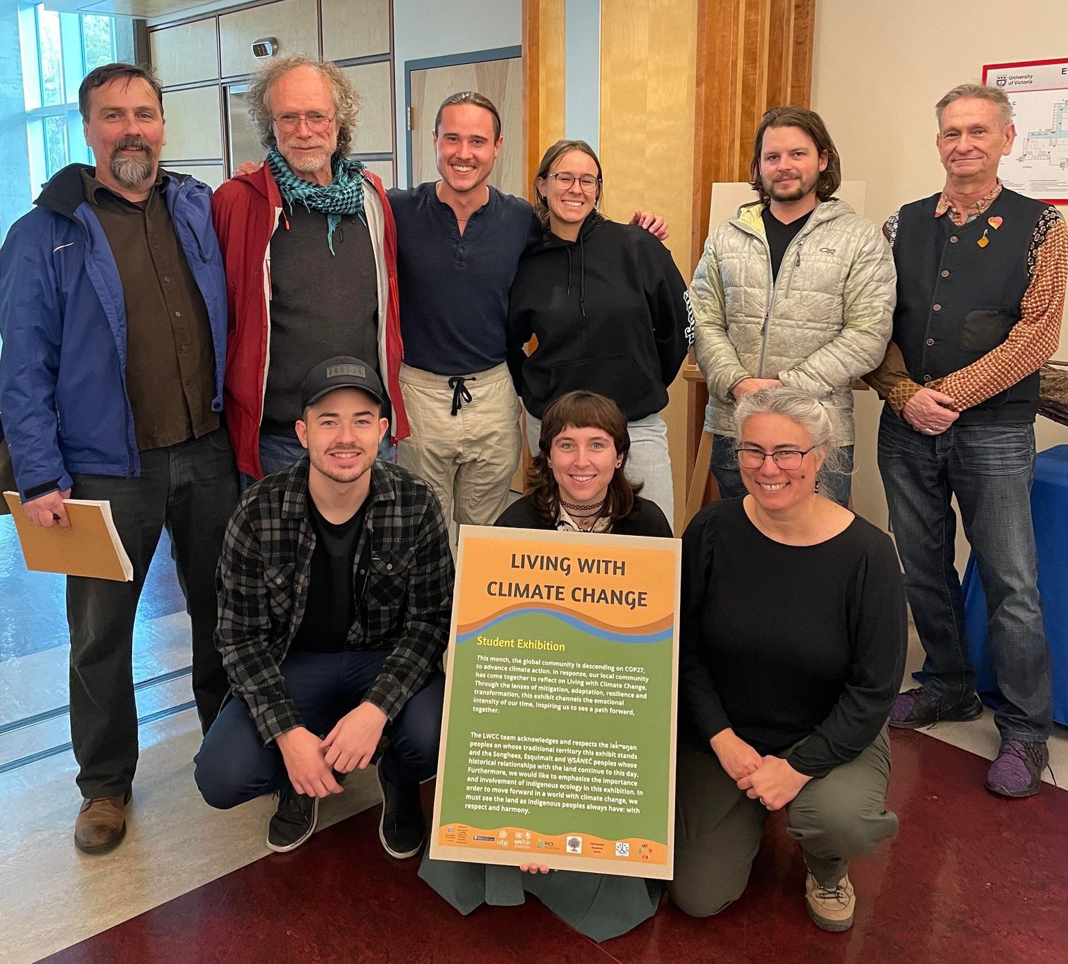 Living with Climate Change workshop team, photo by Karley Sider.