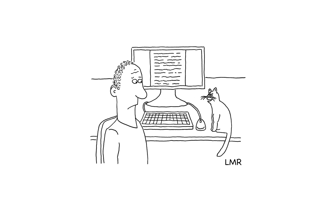 “That semicolon should be a period, that em-dash should be a comma, and your main character should be a cat.”
