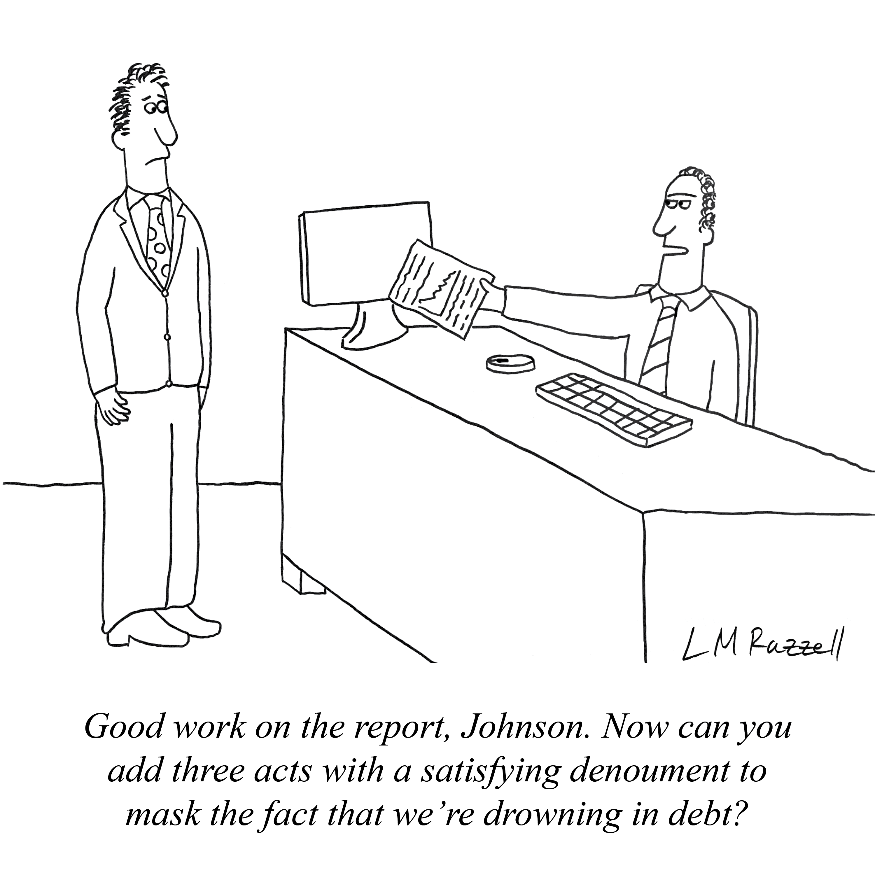 Comic by Liam Moore Razzell.