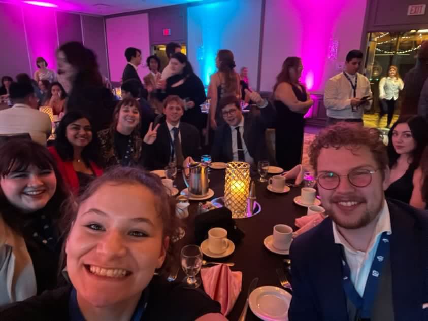 Various student journalists at NASH85, photo by Tamara Holmes of The Baron.