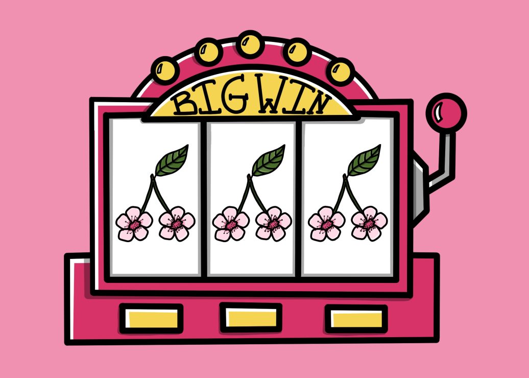 Cherry blossom trees