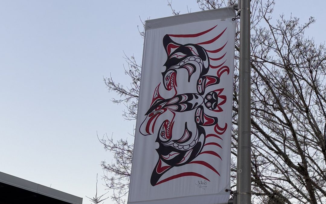Meet Dr. Dick, the Lək̓ʷəŋən artist behind UVic’s newest banners