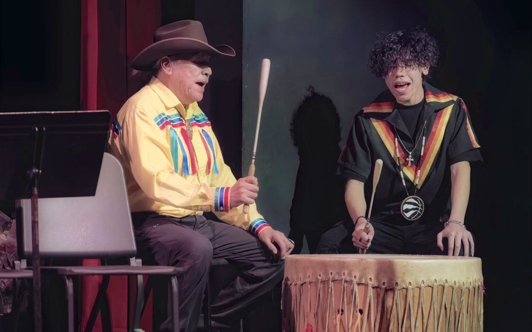 Local musicians Cree Dubreuil and Irvin Waskewitch share their passion for drumming 