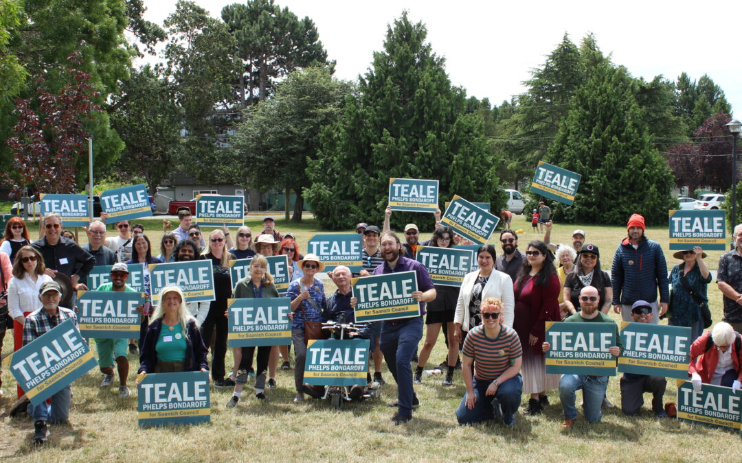 Saanich Councillor Teale Phelps Bondaroff launches re-election campaign
