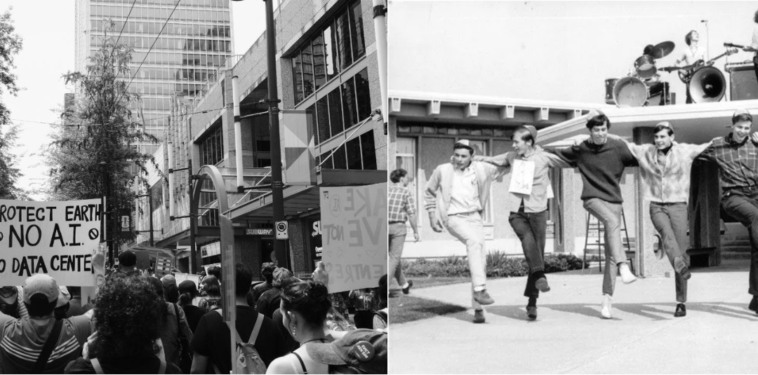 Martlet double feature: Vancouverites challenge AI data centres, and a deep dive into UVic student life in 1967