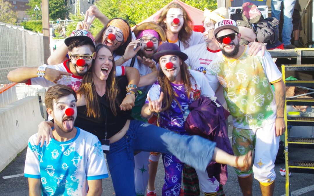 Just one of the clowns at the 17th annual Ska and Reggae Festival