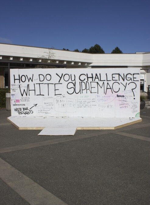 UPDATED: Art project challenging white supremacy painted over, blocked off